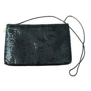 Vintage 80's Lyrella Black Metal Mesh Shoulder Bag – Classic Evening Purse